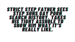 AUDIO FOR GAY MEN: Strict mans man step father takes step sons asshole for watching gay porn