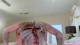 Hot Blonde Subgirl Gets Pussy Dominated in Front of Cuck Husband by Johnny Love