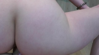 Slim waist flexy student do rough stretching workout with big cock ! 18 y.o.