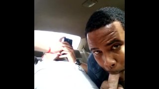 hot &sweaty blowjob in car
