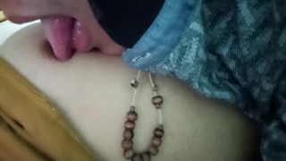 Sucking sugar daddy big nipples for the first time. And I love it